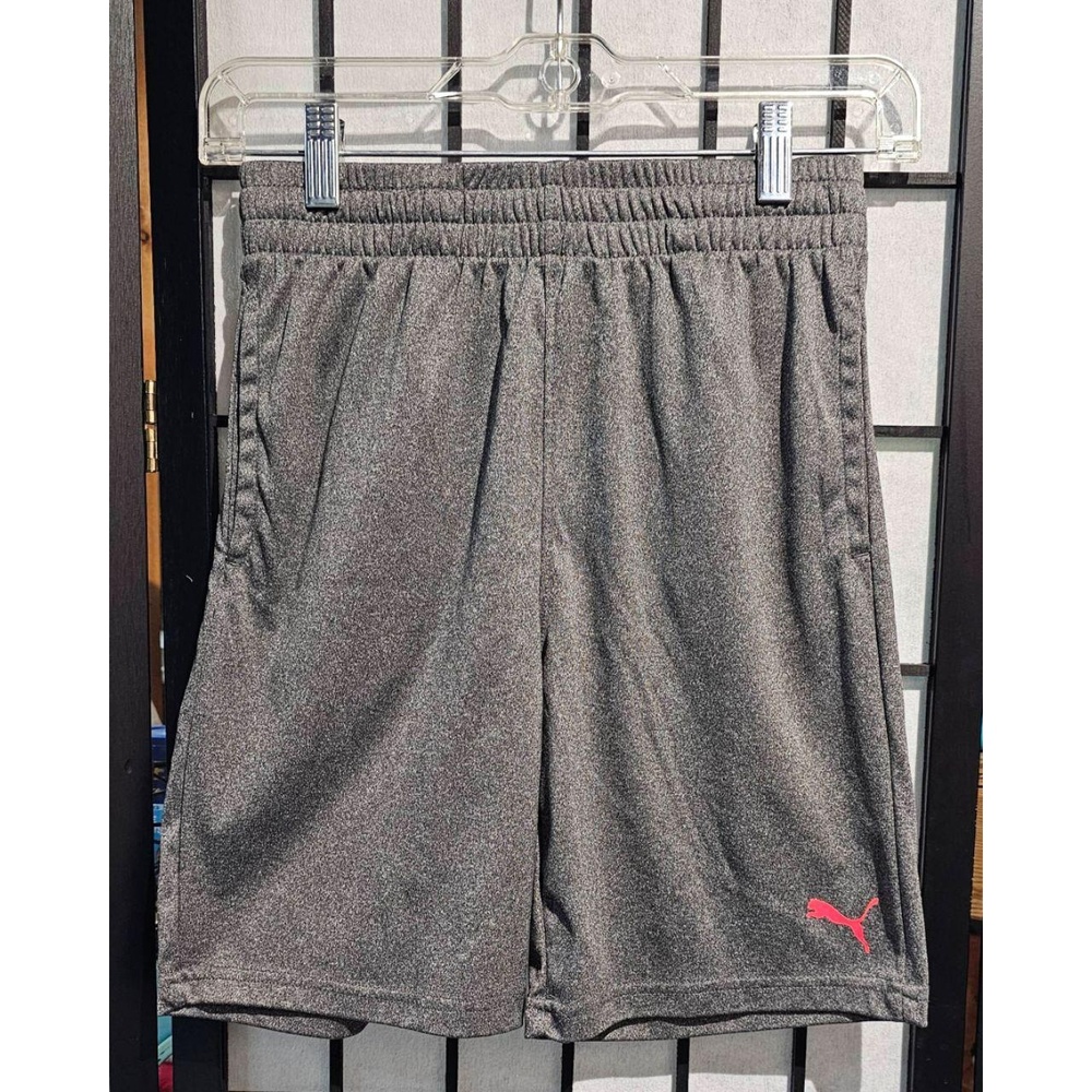 PUMA Boys Gray Performance Athletic Shorts 10/12 (M) - Picture 2 of 6